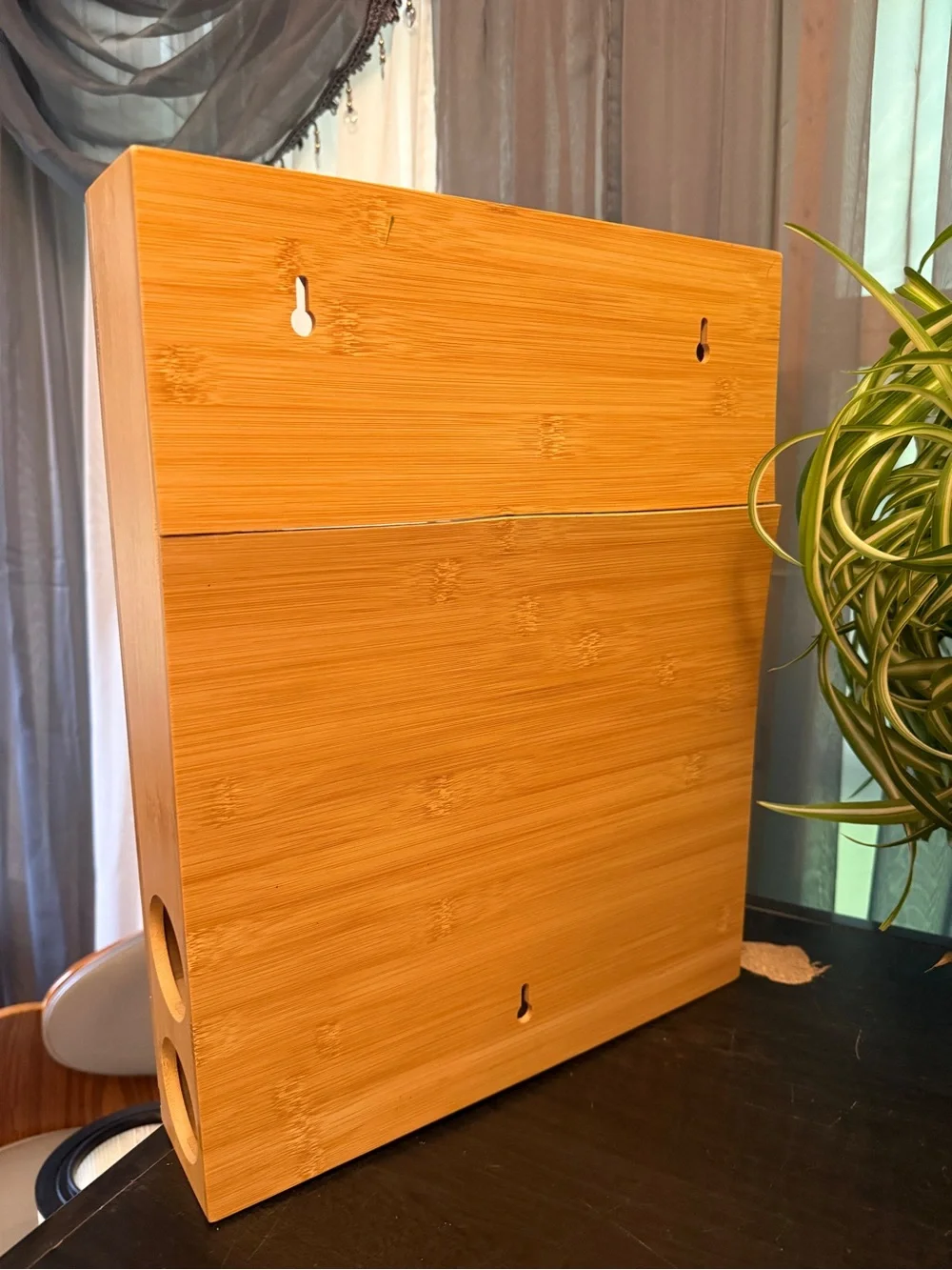Bamboo Kitchen Storage Organizer - Gallon, Quart, Sandwich & Snack Slots